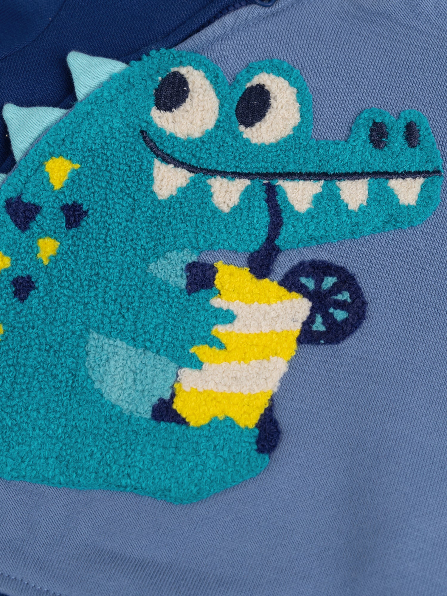 Gilet à capuche bleu vif pour bébé garçon
