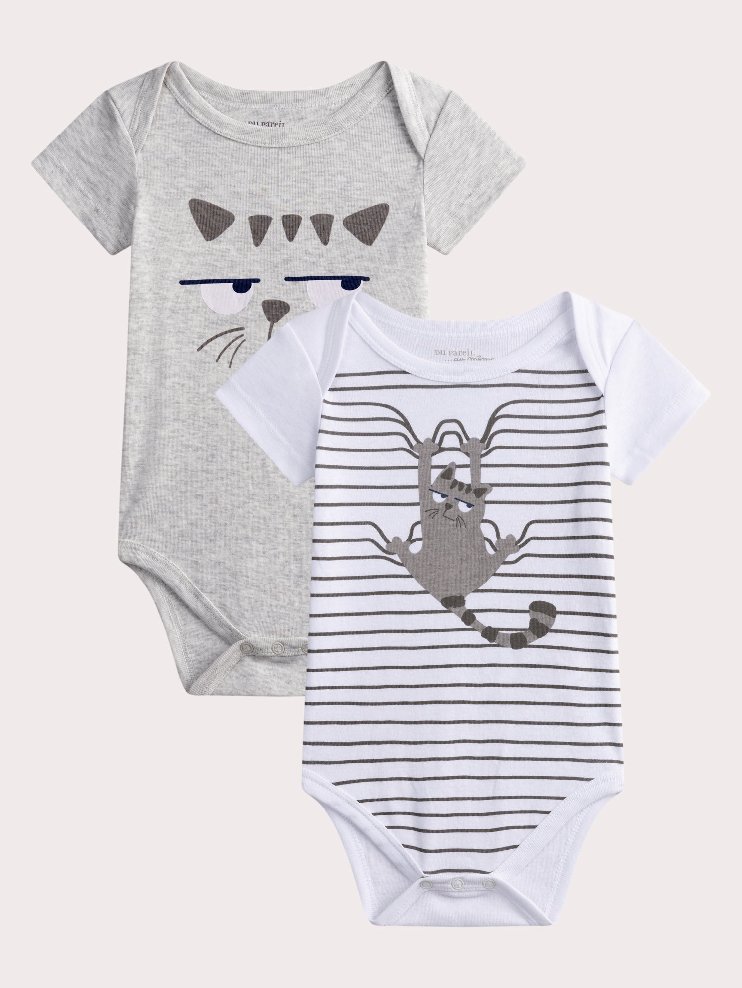 Body chat lot de 2 pour bébé garçon