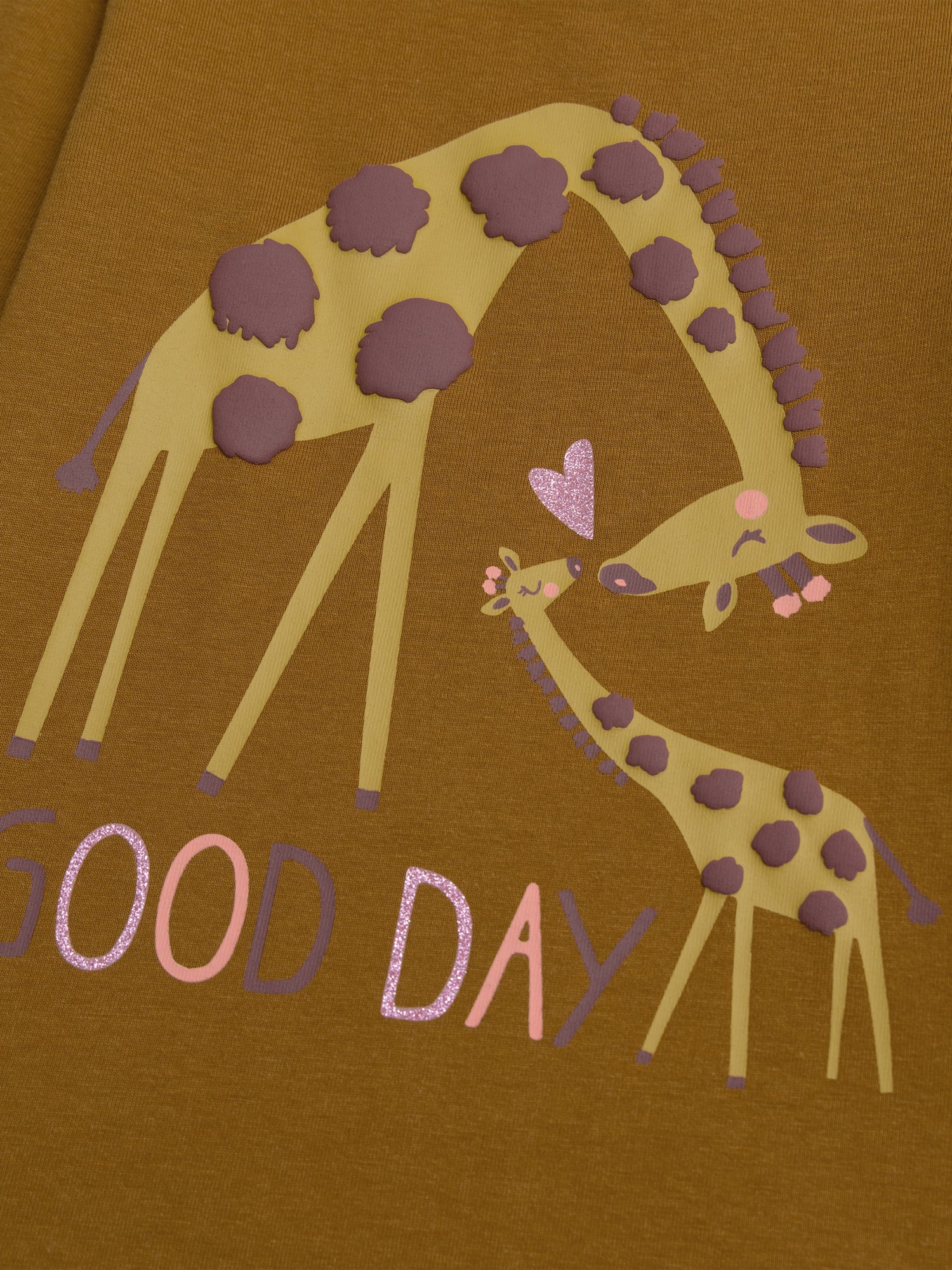T-shirt jaune animation girafe