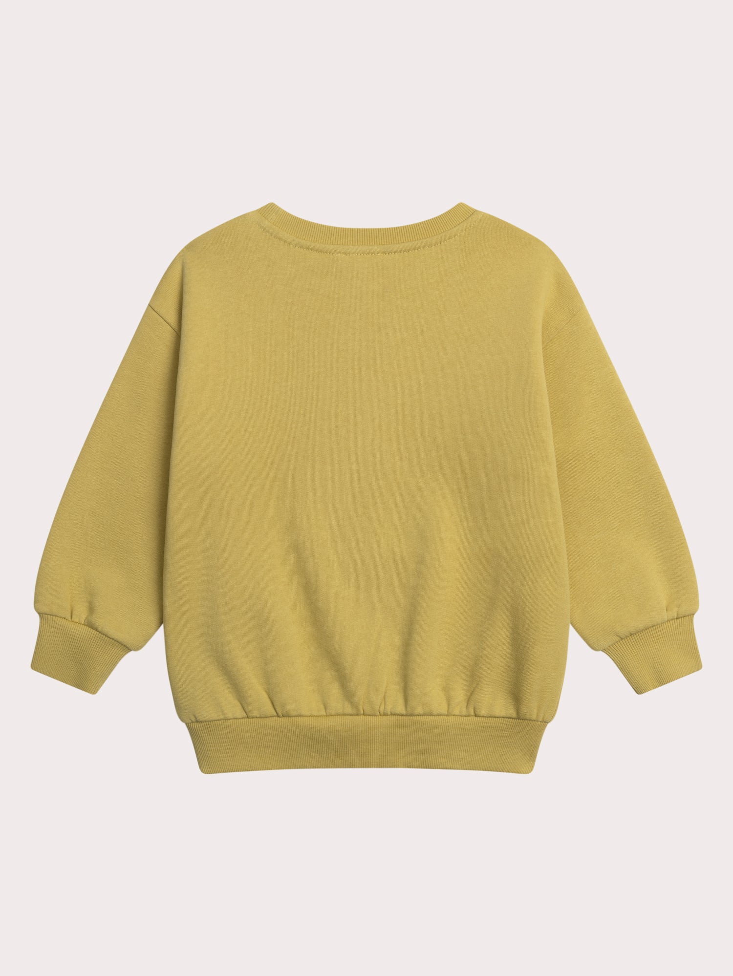 Sweat jaune moutarde animation dinosaure