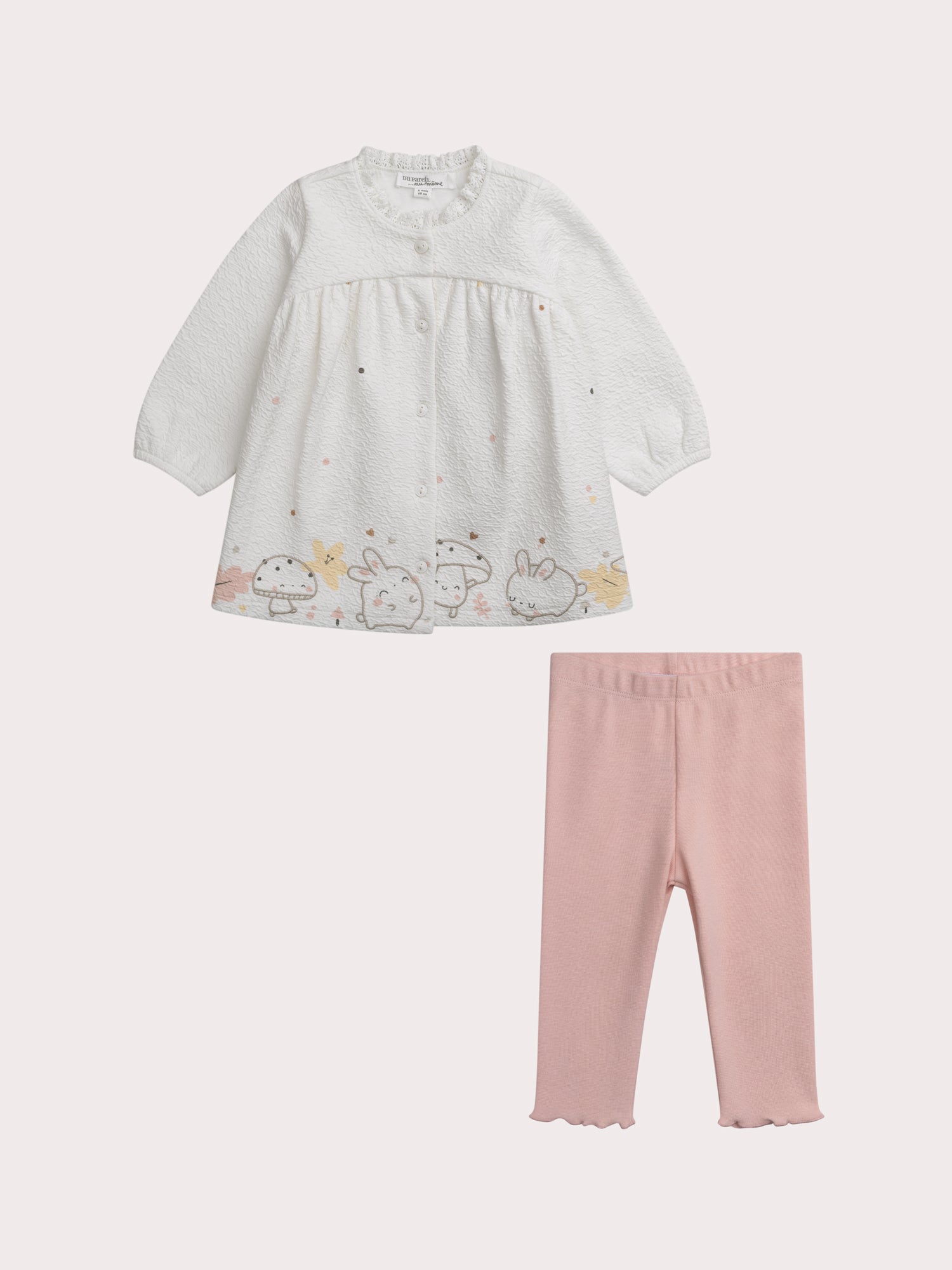 Ensemble naissance robe et legging pour fille