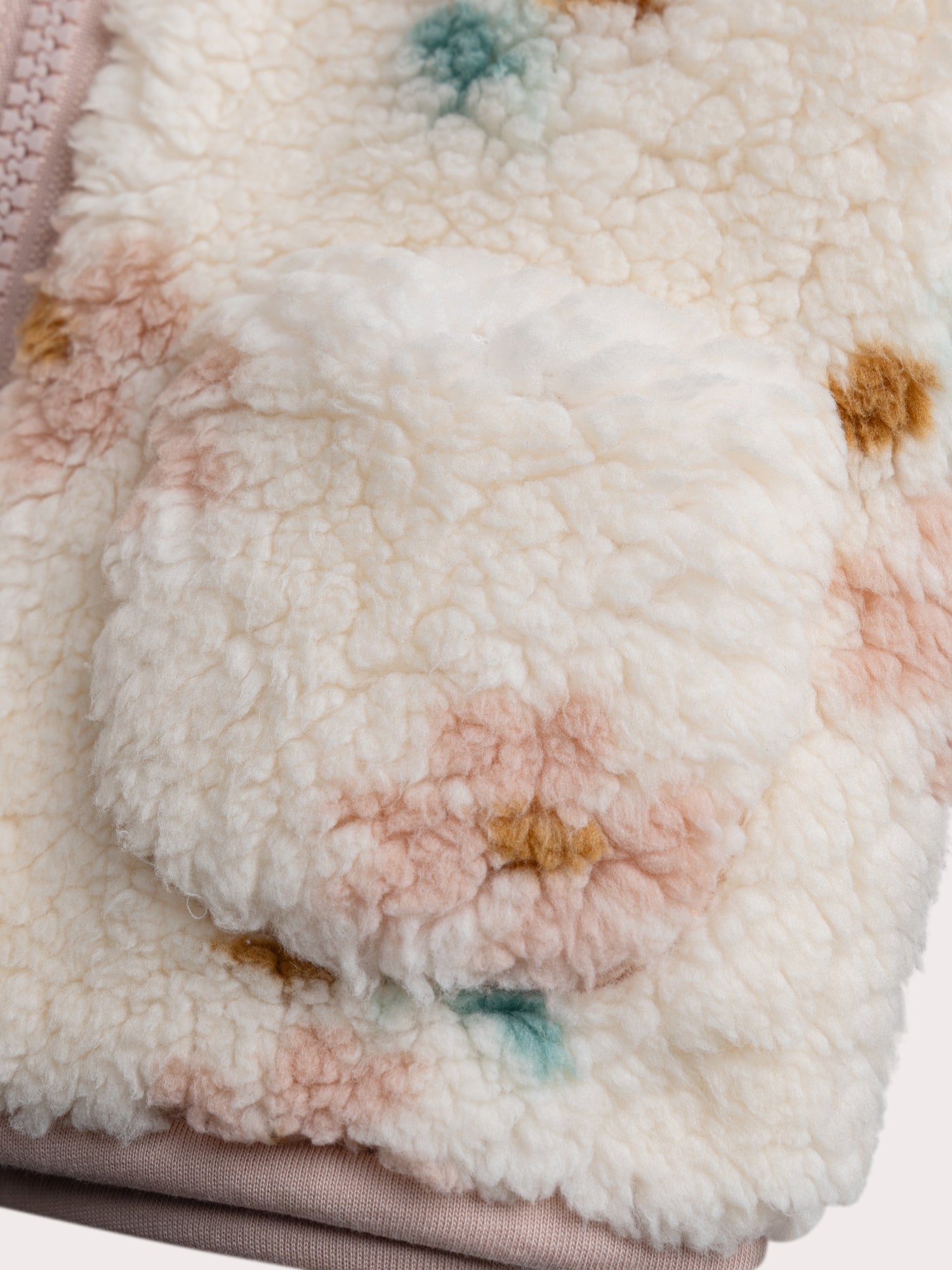 Vest en fausse fourrure  à fleurs pour bébé fille