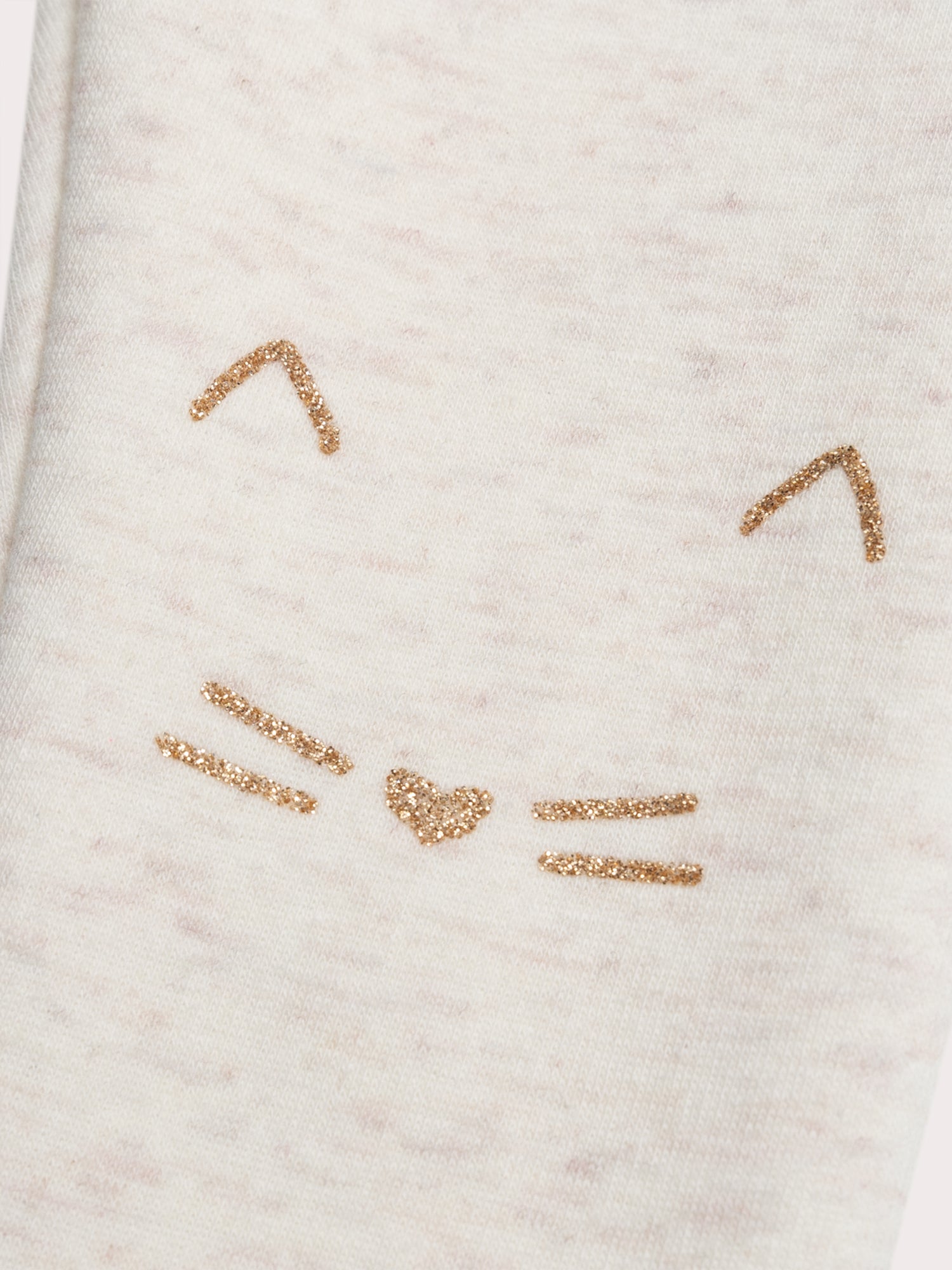 Pantalon beige chiné pour bébé fille