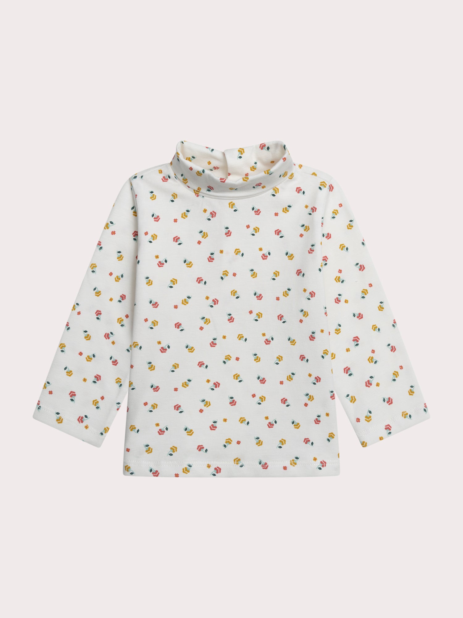 Sous pull fleuri pour bébé fille