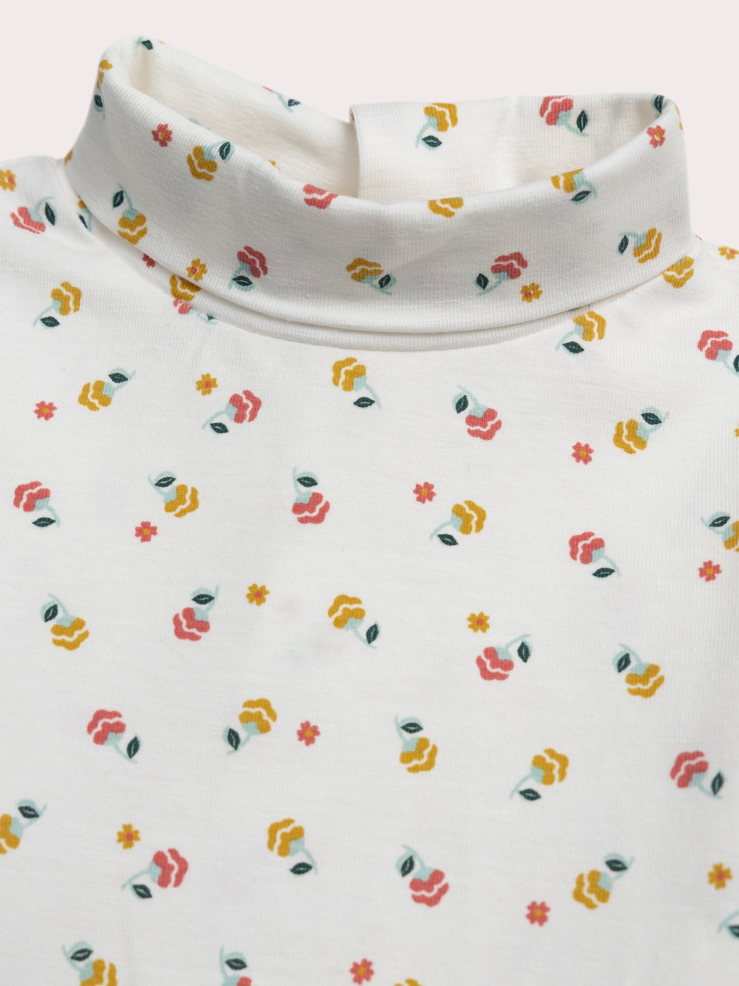 Sous pull fleuri pour bébé fille