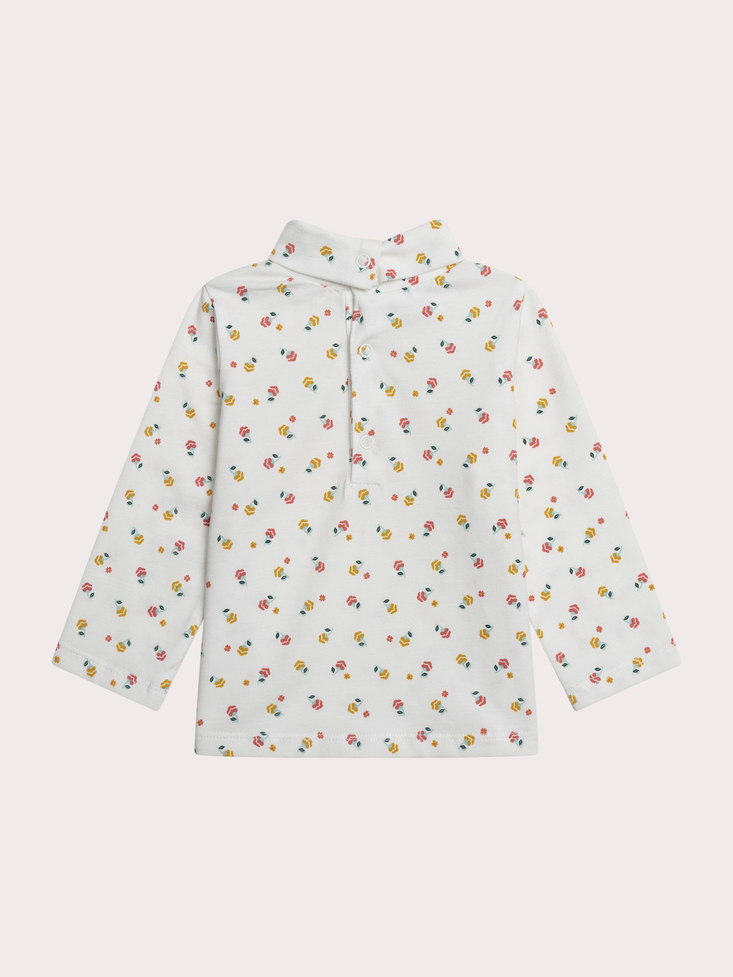 Sous pull fleuri pour bébé fille