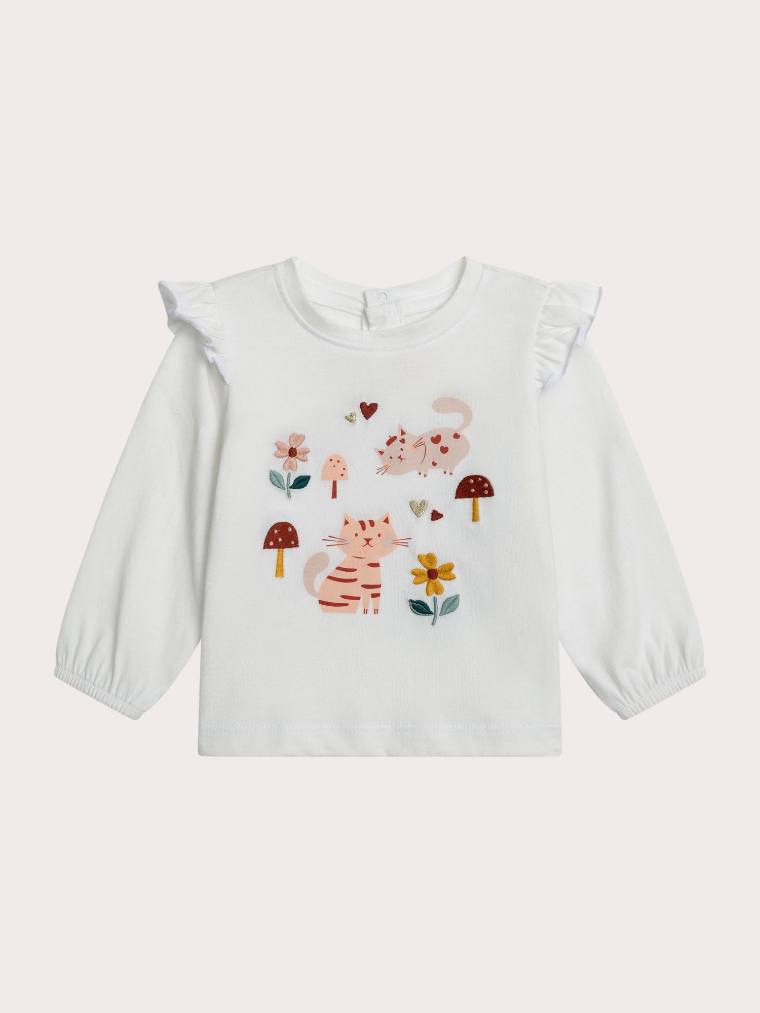 Tee-Shirt animation chat pour bébé fille
