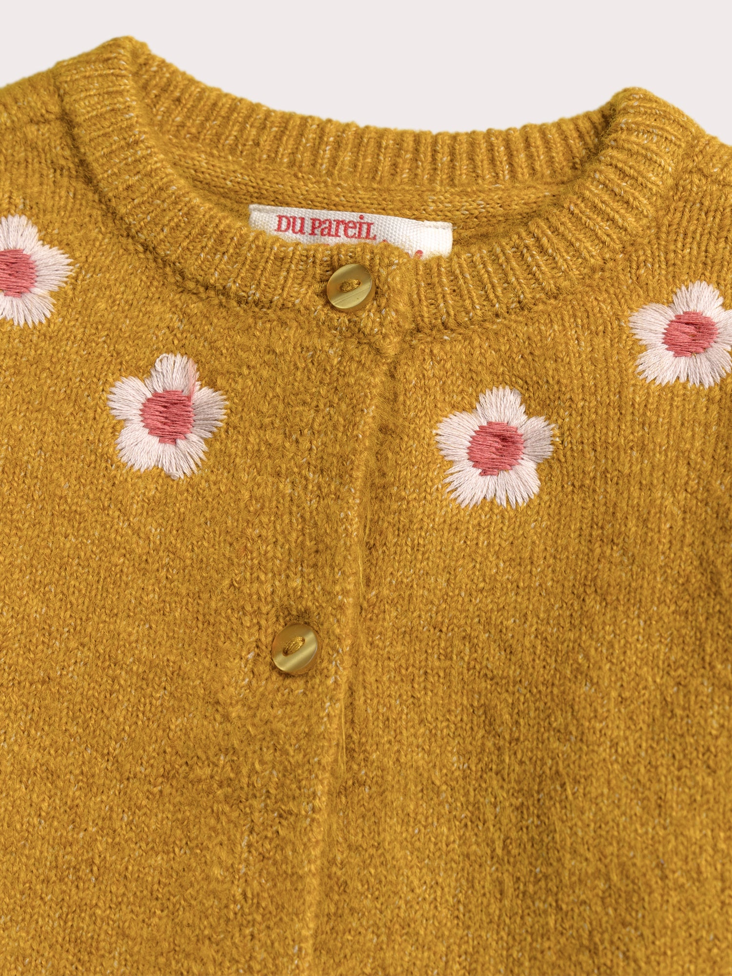 Cardigan jaune pour bébé fille