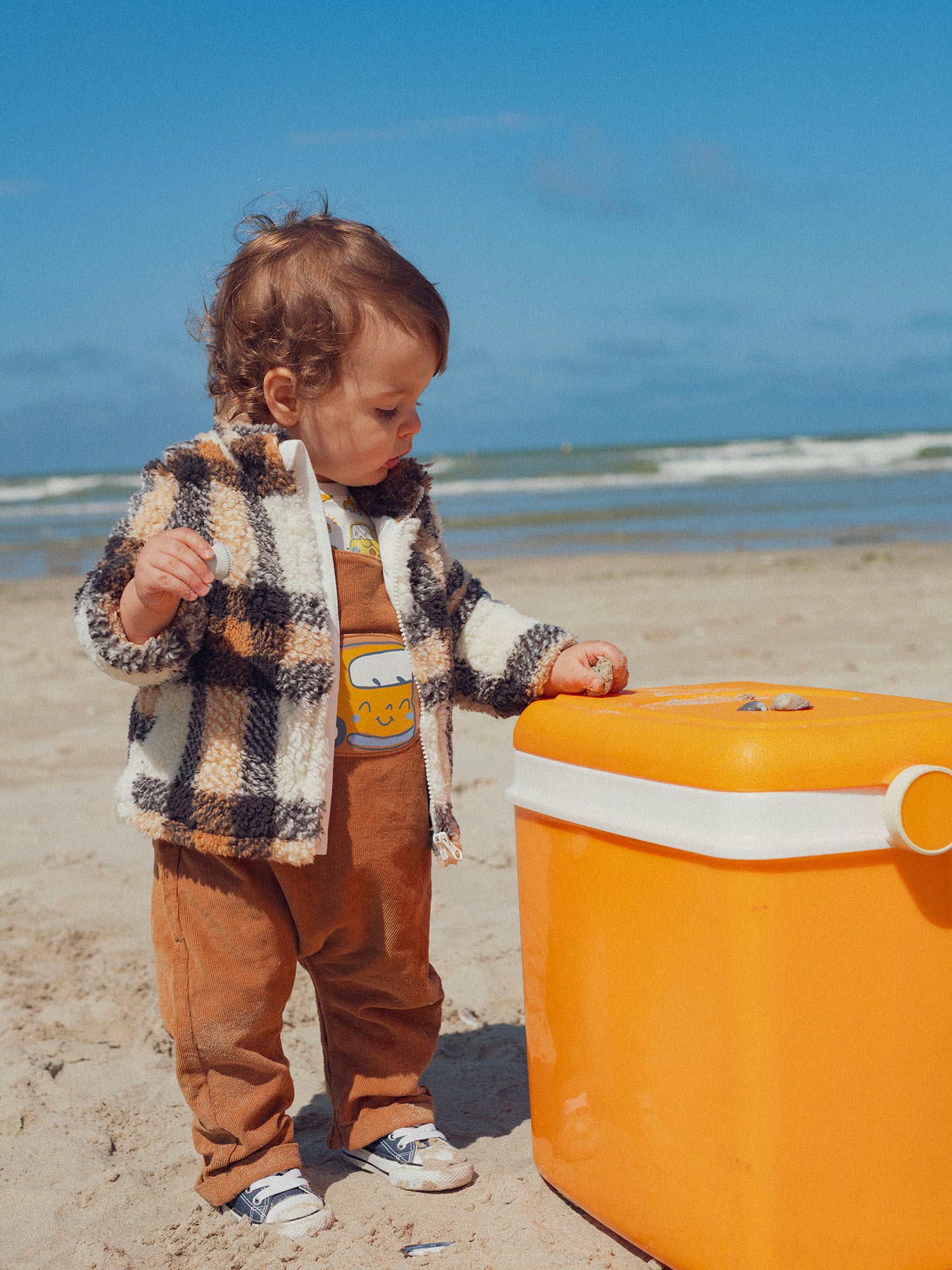 Veste à carreaux pour bébé garçon
