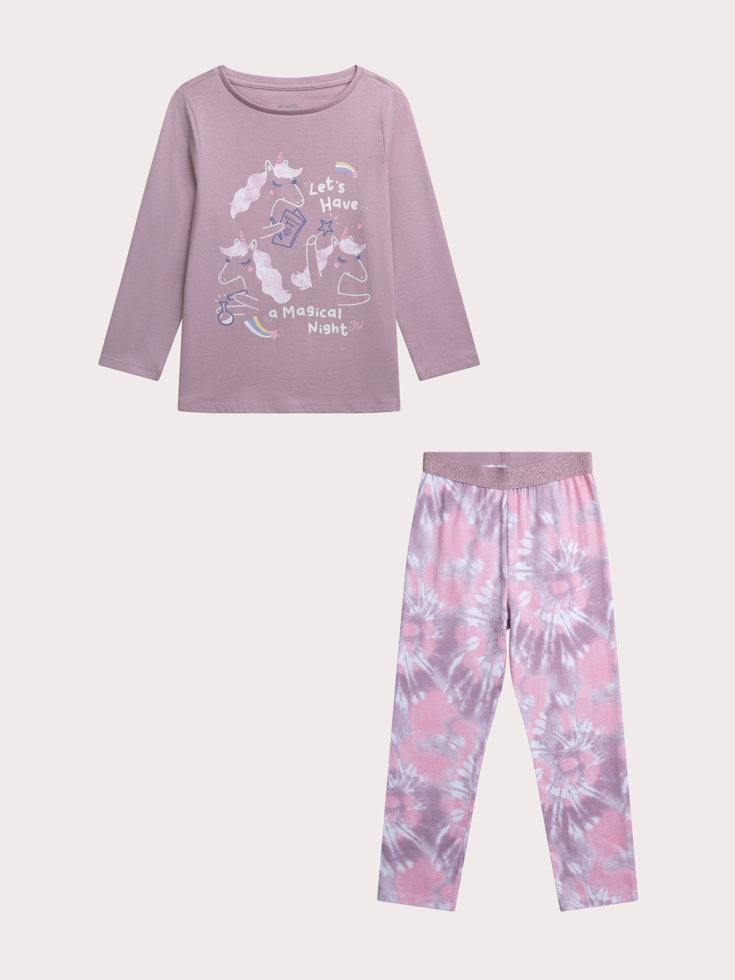 Pyjama licorne phosphorescent  pour enfant fille