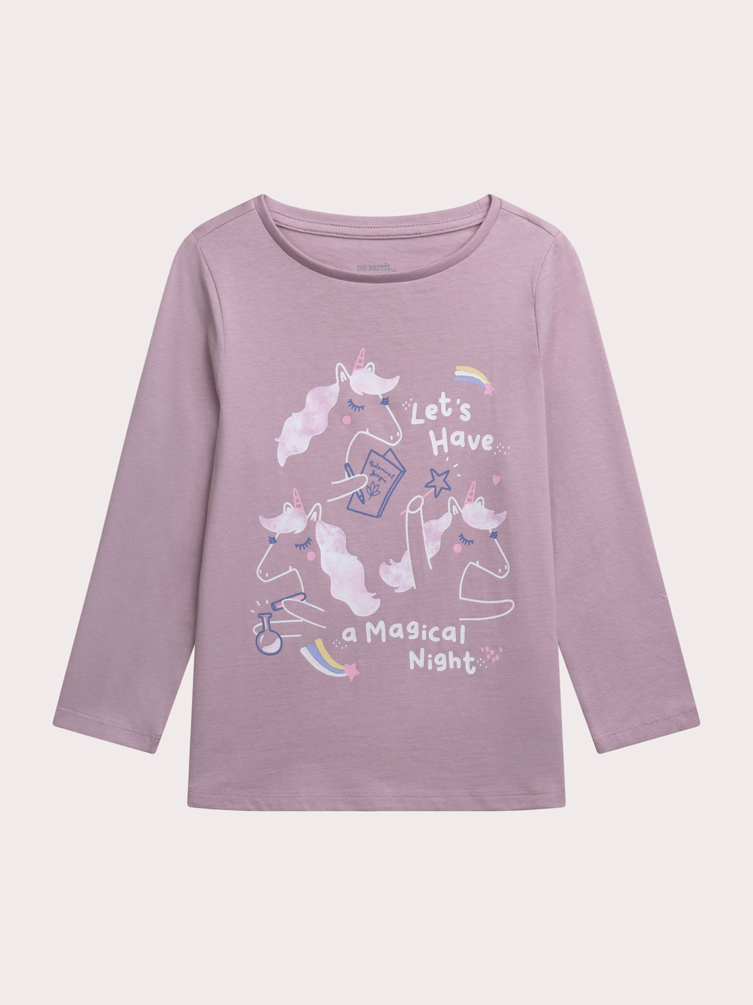 Pyjama licorne phosphorescent  pour enfant fille
