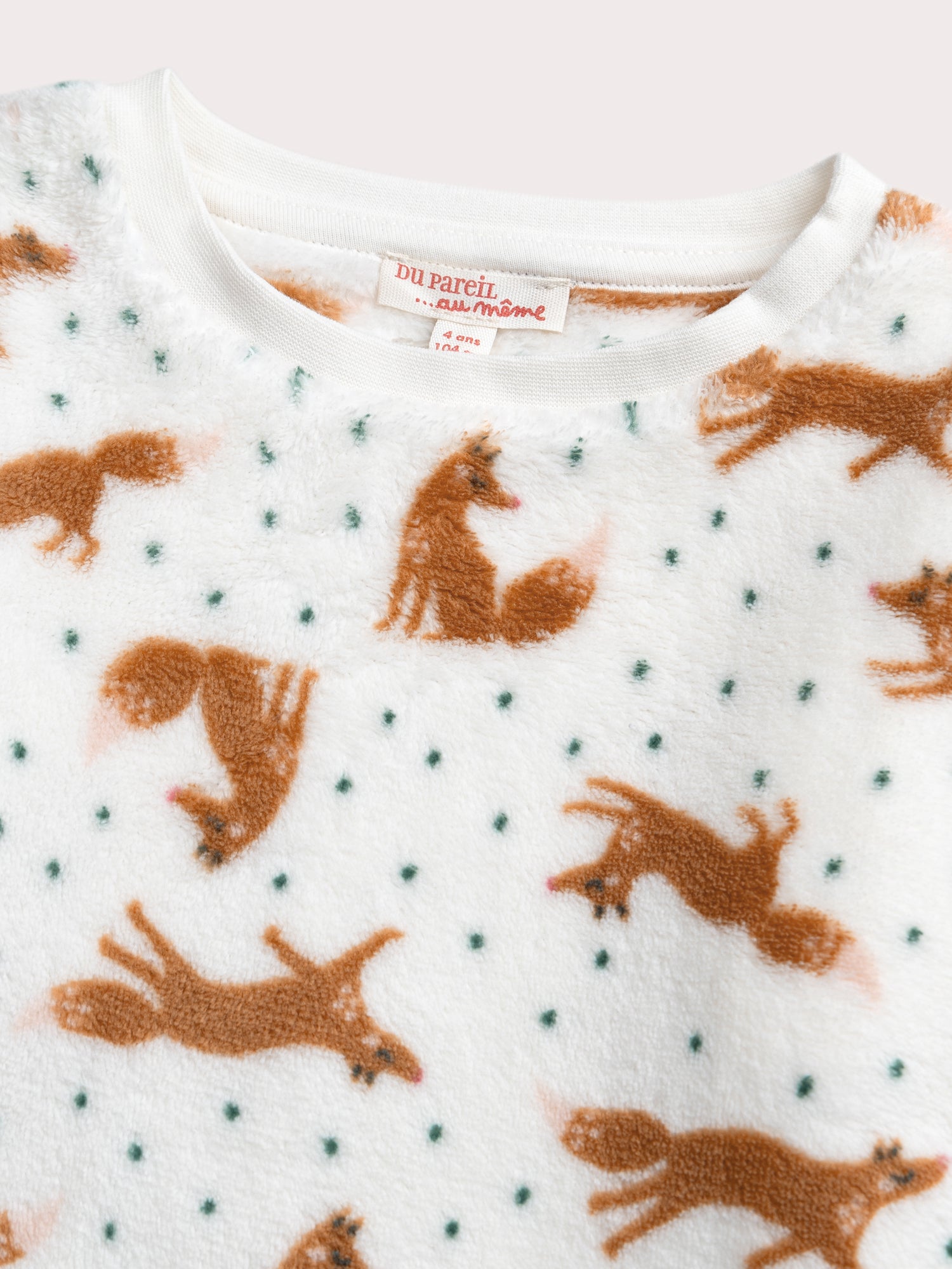 Pyjama renard pour enfant fille
