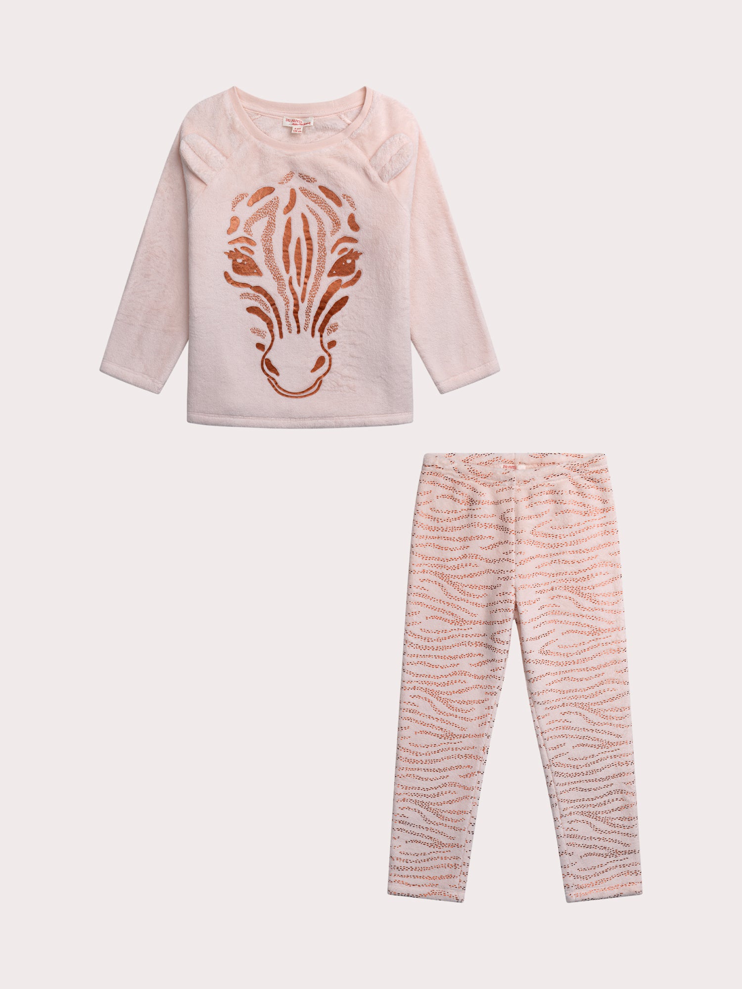 Pyjama zèbre pour enfant fille