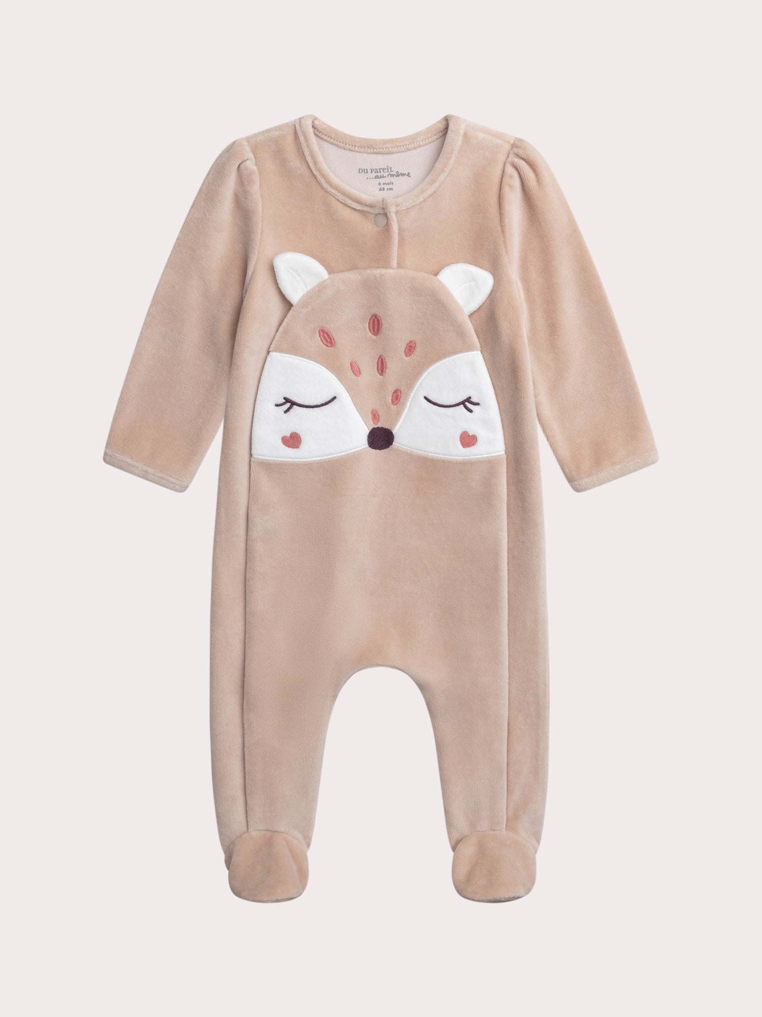 Grenouillère biche pour bébé fille