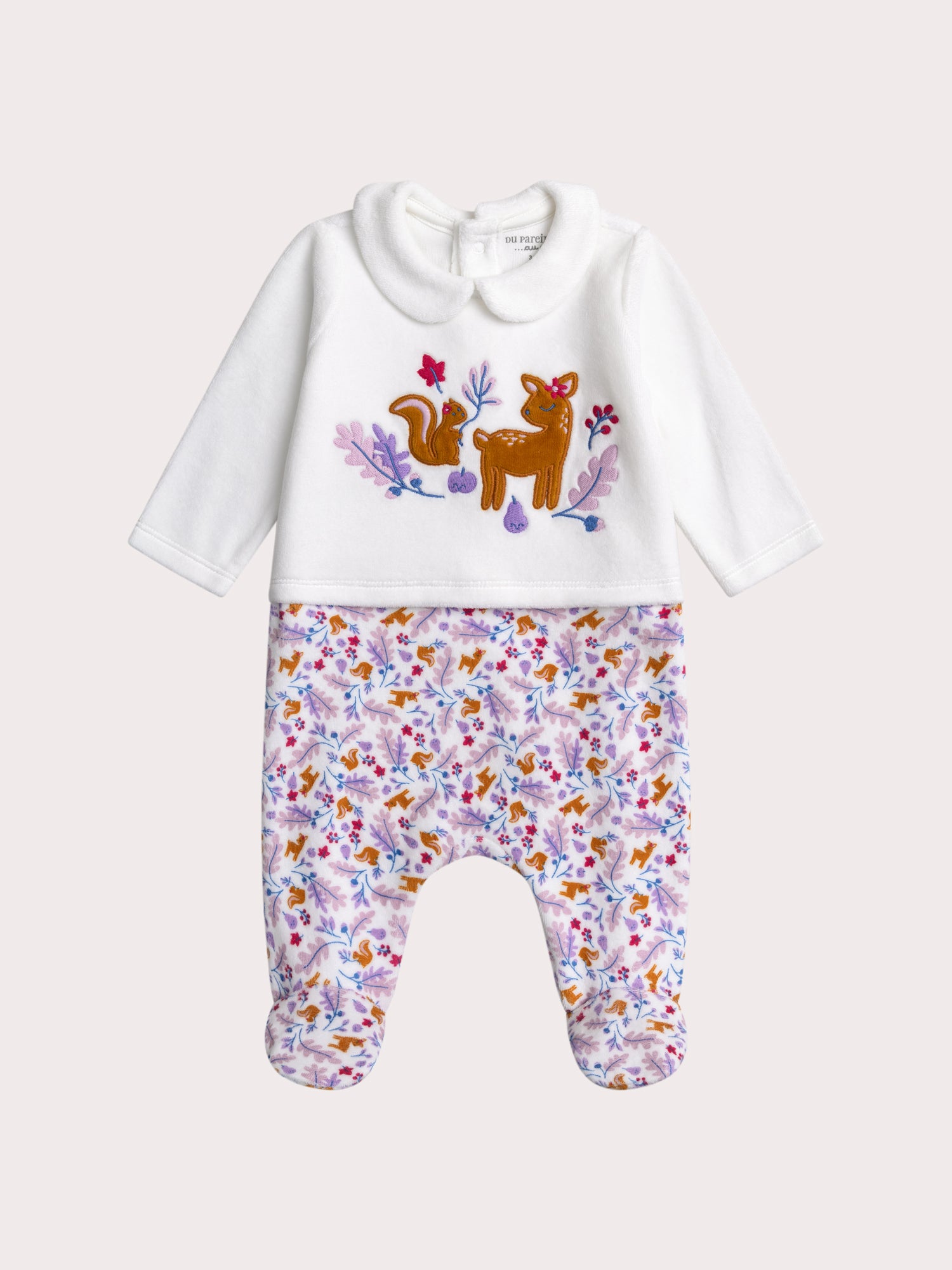 Grenouillere automne pour bébé fille