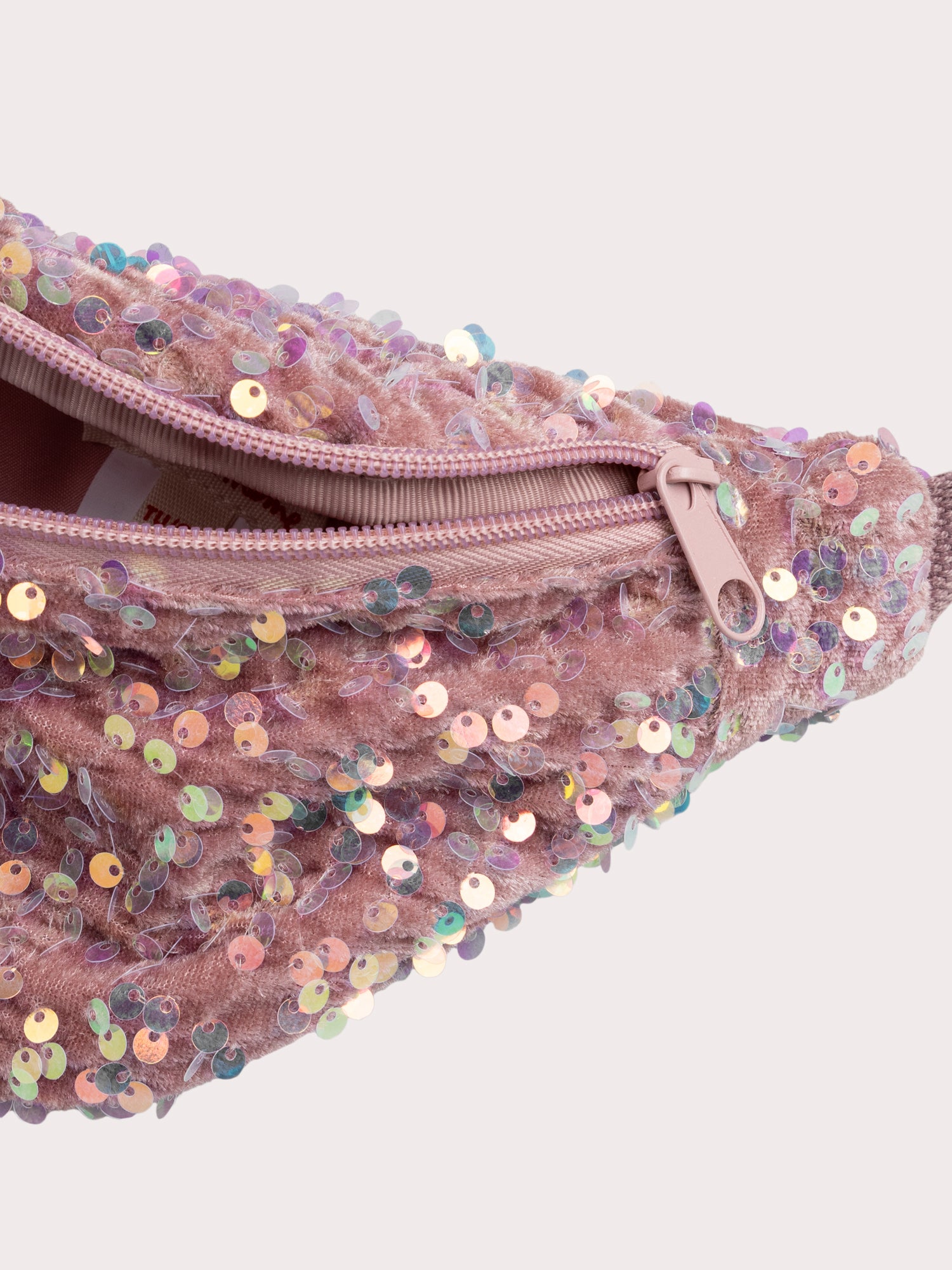 Sac banane à sequins roses pour fille