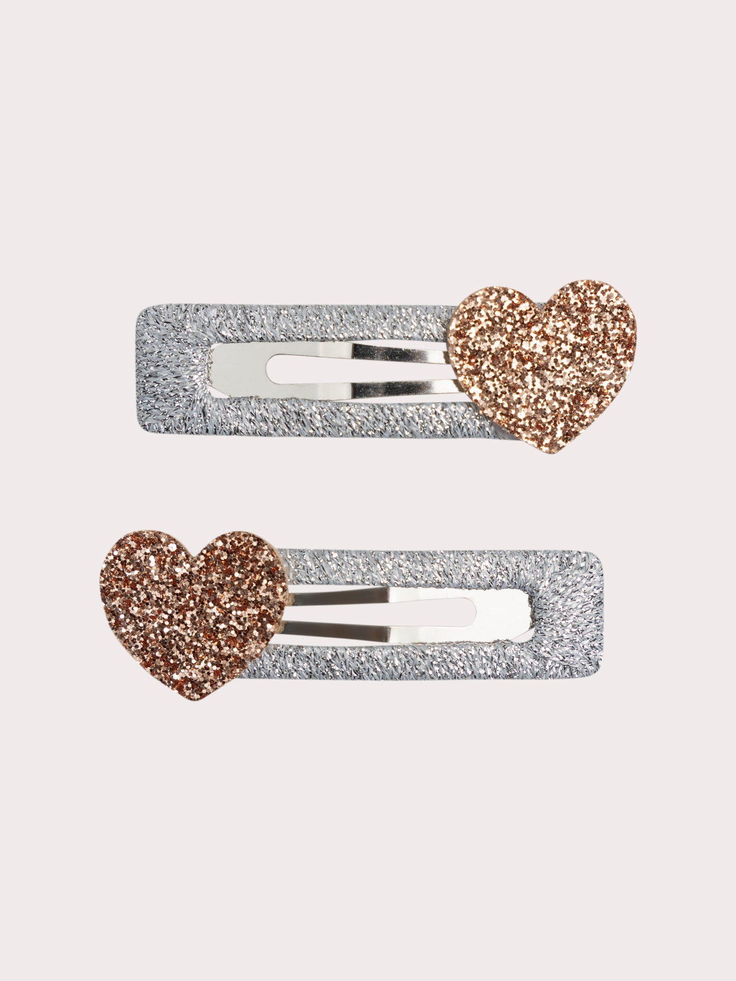 Lot de 2 barrettes avec animation 3D cœur pour fille