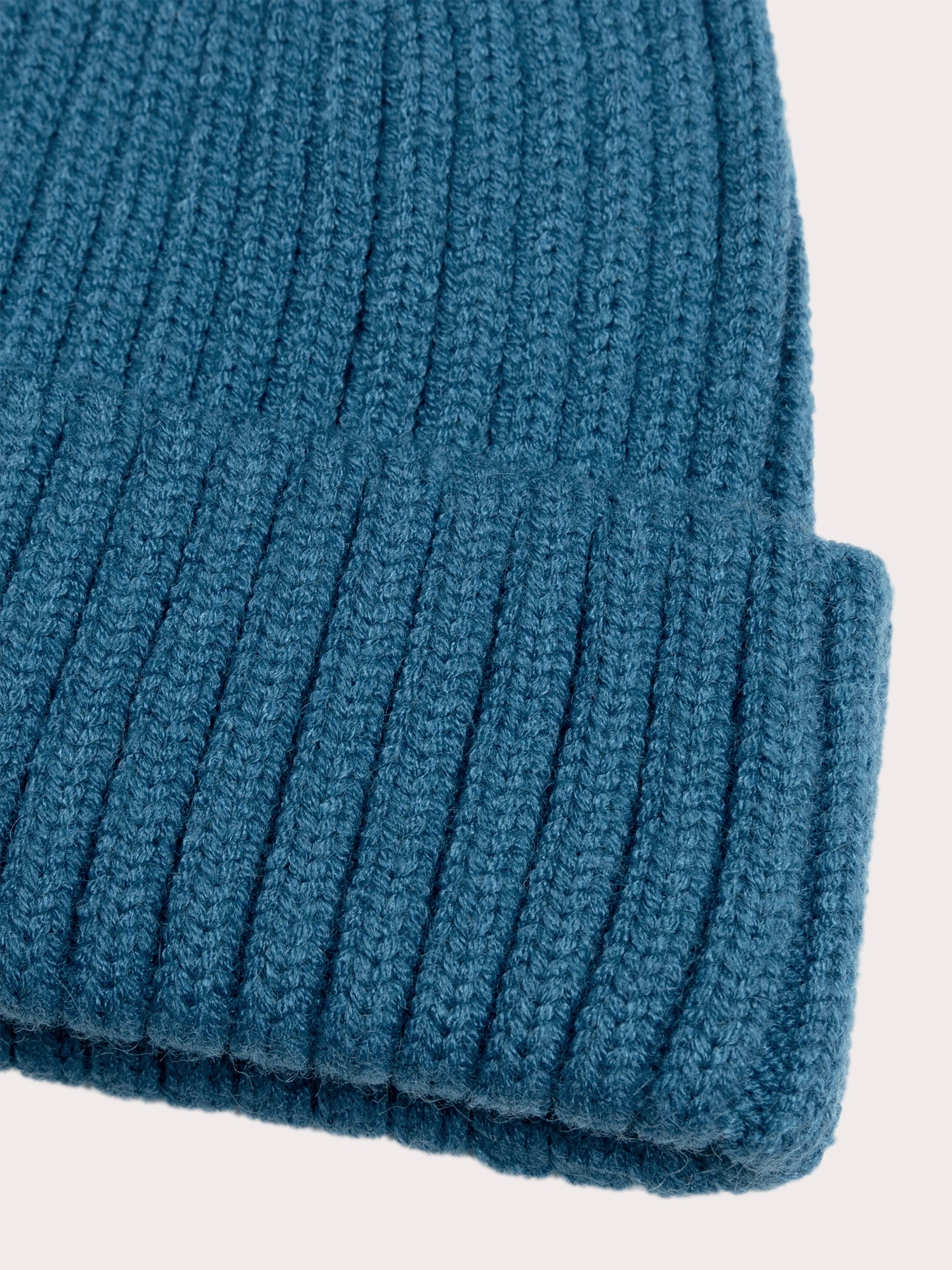 Bonnet bleu côtelé pour bébé garçon